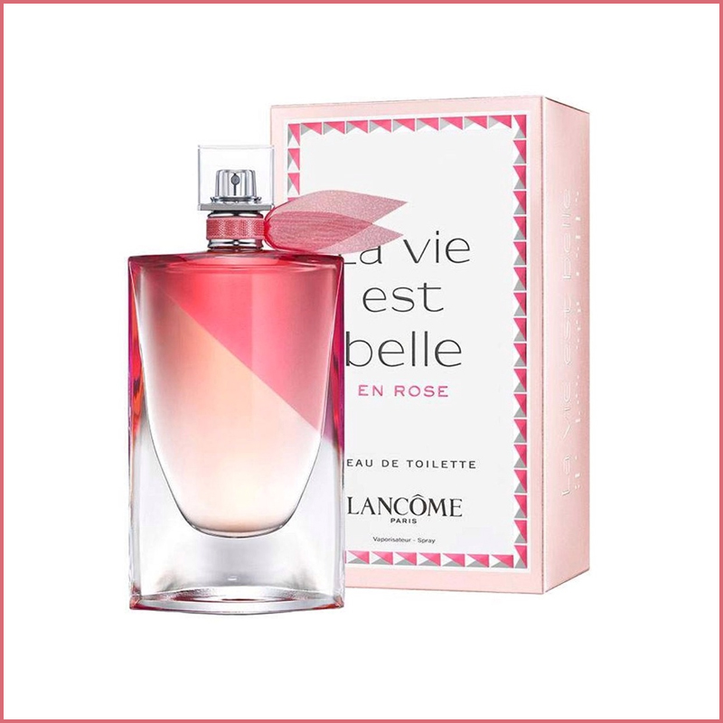 Lancôme La Vie Est Belle En Rose Eau de Toilette 100ml – Fresh Floral Fruity Perfume for Women