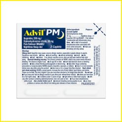Advil PM Nighttime Pain Reliever & Sleep Aid – 2 Caplets (Single Packet)