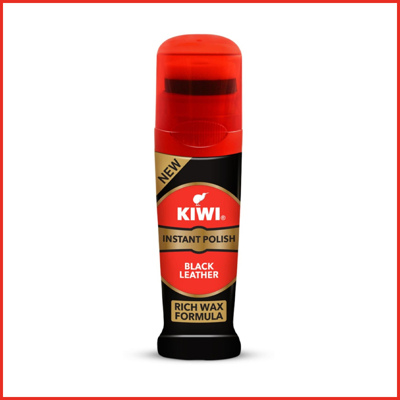 KIWI Instant Polish Black Leather – Rich Wax Formula