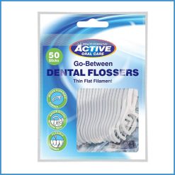 Active Oral Care Go-Between Dental Flossers – 50 Thin