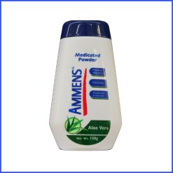 Ammens Medicated Powder Aloe Vera – Maximum Absorption & Deodorant Protection, 150g