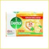 Dettol Fresh Antibacterial Bar Soap – Double Freshness Sensation, Odor-Fighting Formula