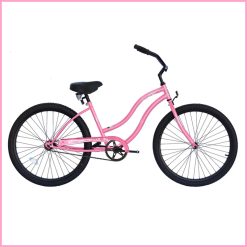 Girls Cruiser Bicycle with Step-Through Frame – Comfortable Single-Speed Bike