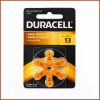 Duracell Size 13 Hearing Aid Batteries 6 Pack