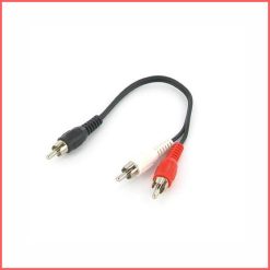 Esaw 4" RCA Y-Adapter Cable – 1 RCA Male to 2 RCA male Splitter