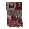 Habitat 3 PC Metallic Embroidery Kitchen Curtain Set – Pear & Apple Burgundy