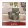 Home Desdemona Stretch Chair Cover Sage 4 Way Stretch Slipcover