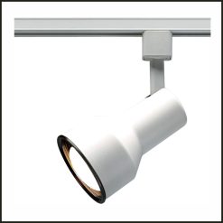Lighting Bug Step Cylinder Track Lite Fixture White