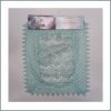 Linen Lace Place Mat Rectangular Aqua Blue Floral Embroidered