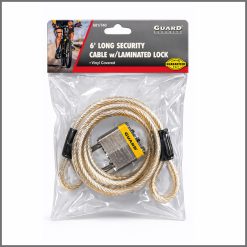 Long Security Cable with Laminated Lock Vinyl