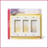 Sunbeam Vogue Triple Gang Decorative GFCI Plate