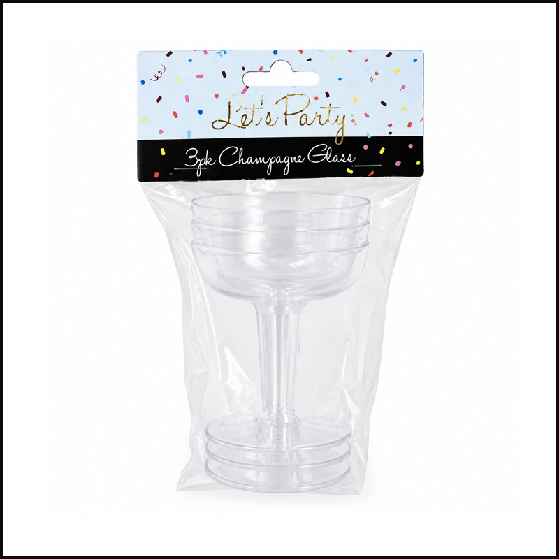 Clear Plastic Champagne Glasses