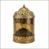 Croscill Azora Large Antique Gold Decorative Jar with Lid