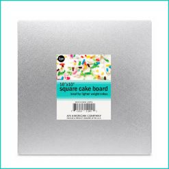 Silver Square Cake Board